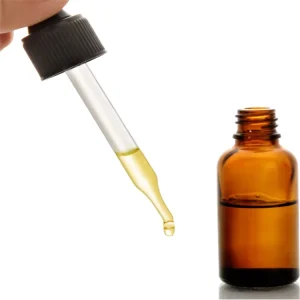 Custom Amber Glass Dropper Bottle for Essential Oil with Custom Size and Color