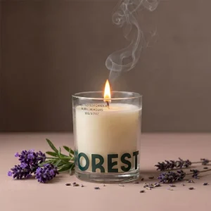 Custom Aromatherapy Scented Glass Candle Jar Soy Wax Candle Gift Set
