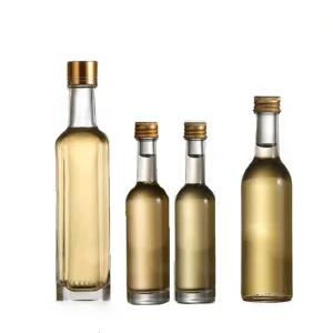 Custom Clear Cooking Oil Glass Bottle 100ml Olive Oil Bottle Glass