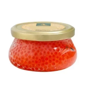 Custom Clear Food Grade Glass Jar with Metal Lid for Caviar, Honey, and Jam