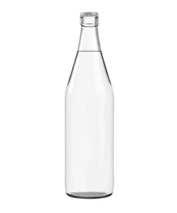 Custom Clear Glass Beverage Bottle with Cap
