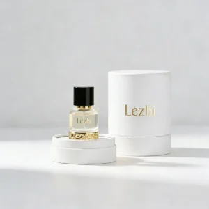 Custom Clear Glass Perfume Bottle with Round Box, 30ml 50ml 100ml