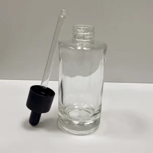 Custom Clear Glass Thick-Bottom Dropper Bottles for Cosmetic Essential Oil