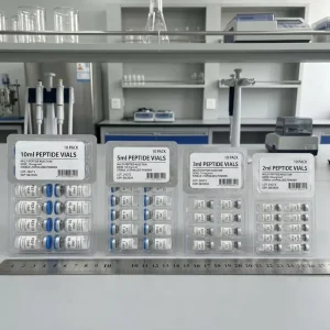 Custom Clear Plastic Blister Tray Clamshell Packaging for 10ml 5ml 2ml 3ml Peptide Glass Vials