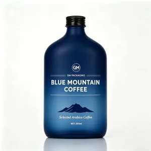 Custom Color 50ml 250ml 350ml 500ml Small Mouth Flat Juice Vodka Bottle Cold Brew Coffee Glass Beverage Bottle