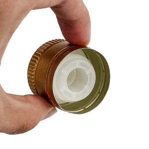 Custom Color Aluminum-Plastic Screw Caps with PE Liners for Glass Bottle Packaging