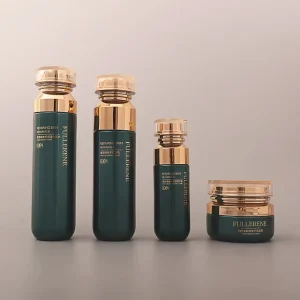 Custom Color Logo Cosmetic Set 120ml 100ml 40ml 50g Glass Skin Care Bottles