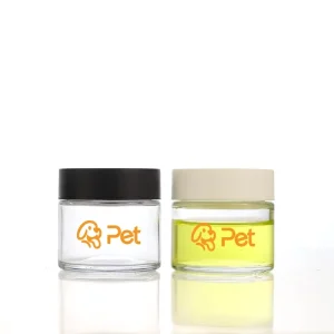 Custom Color and logo 8 oz Glass Jars with Lids for Body Butter