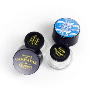 Custom Concentrate Wax Glass Jar Child Resistant Packaging 5ml Airtight Glass Rosin Jars With Leakproof Liner