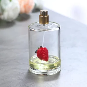 Custom Cylinder 50ml 100ml Glass Perfume Bottle