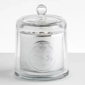 Custom Domed Glass Candle Cloche Jar with Decorative Lid for Scented Candles