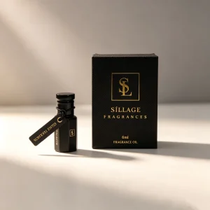 Custom Drawer Gift Box for 3ml 6ml 12ml Attar Fragrance Oil Black Textured Paper Perfume Packaging