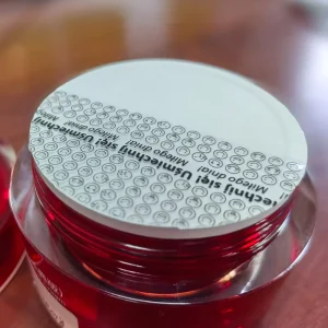 Custom Easy Pull Off PE PS PET PP Glass Bottle Lift Peel Induction Aluminum Foil Cap PET Plastic Seal Liner Bottle Closures Lids