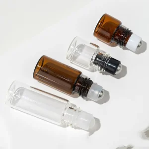 Custom Empty 1ml 2ml 3ml 5ml Luxury Essential Oil Glass Perfume Roll on Bottle
