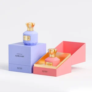 Custom Empty Perfume Bottles 30ml And 50ml With Pump Sprayer Screen Printing Glass Box