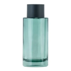 Custom Frosted Green Glass Lotion Pump Bottle for Skincare Packaging