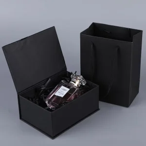 Custom Gift Perfume Cosmetic Rigid Drawer Box With Handle