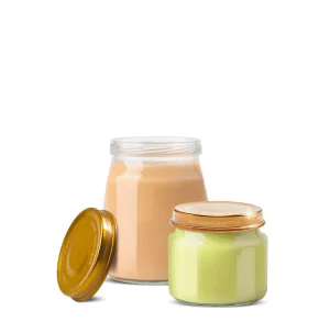 Custom Glass Baby Food Jars with Easy Open Lids Heat Resistant Glass Baby Food Containers for Purees Baby Meals & Storage