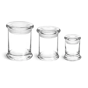 Custom Glass Candle Jar with Glass Lid