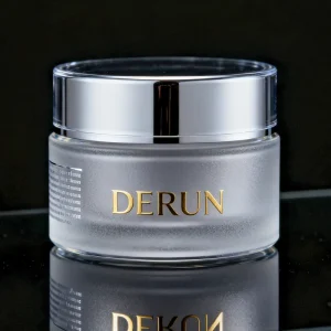 Custom Glass Frosted Jar with Silver Cap for Body Butter and Cream 30g 50g 100g