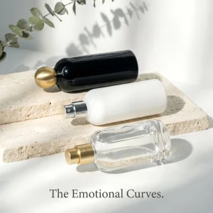 Custom Glass Perfume Bottle 30ml 50ml 100ml Pebble Shape Empty Spray Bottle for Niche Brands
