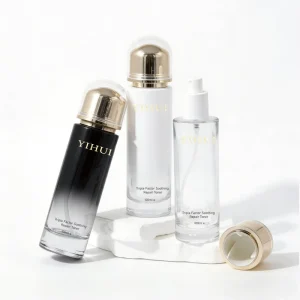 Custom Glass Spray Bottle with Screw Cap for Skincare Packaging Multiple Sizes Clear Frosted Amber Pink Black Gold Fine Mist