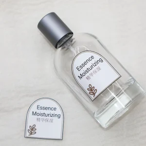 Custom Gold Foil Adhesive Sticker Labels for Perfume and Cosmetic Bottles