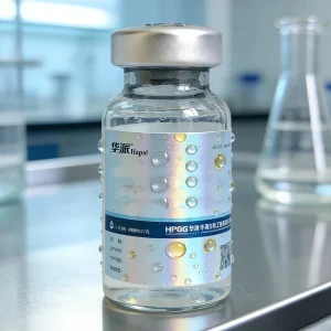 Custom Holographic Pharmaceutical 10ml Vial Labels, Waterproof PET Vinyl Stickers for Glass Bottles, Medicine, and Laboratory Use