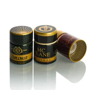 Custom Hot Stamping Logo 33x47mm 33x58mm Pilfer-Proof Aluminium Closures for Glass Bottles