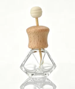 Custom Irregular Glass Car Air Freshener Empty Bottle Hanging Rope Diffuser For Essential Oils Car Fragrance Packaging