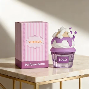 Custom Label 30 ml 50 ml 100 ml Empty Clear Vertical Stripe Glass Spray Perfume Bottles with Box