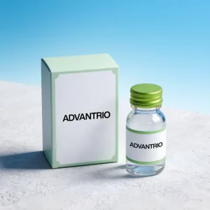 Custom Label 30ml Empty Clear Glass Syrup Bottle with Green Aluminum Screw Cap for Pharmaceutical Packaging