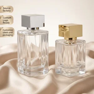 Custom Label Empty Glass Perfume Bottle with Magnetic Cap 30ml 50ml 100ml
