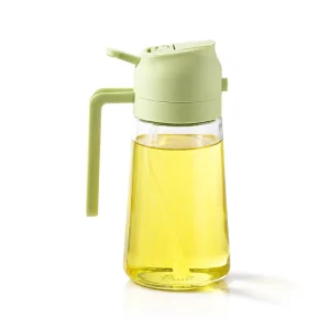 Custom Logo 470ml Spray and Pour Oil Glass Bottle 2 in 1 Kitchen Oil Sprayer OEM ODM Xuzhou Factory Bulk