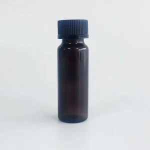 Custom Logo Amber Lightproof Glass Vial with Press-Turn Childproof Cap for Oral Liquid and Skincare Liquid