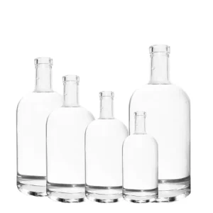 Custom Logo Empty 85ml 330ml 500ml 700ml 750ml Liquor Vodka Gin Glass Bottle