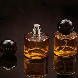 Custom Logo Label Sticker 10 100ml Unique Crystal Luxury Perfume & Skin Care Serum Packaging Spray Pump Glass Bottle