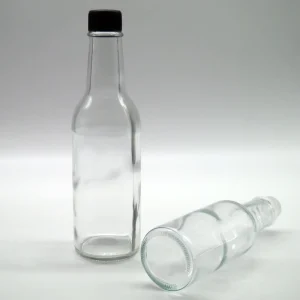 Custom Logo Leak Proof Glass Sauce Bottles 90ml 150ml 250ml Jelly Candy Chocolate Kitchen Seasoning Jam BBQ Spice