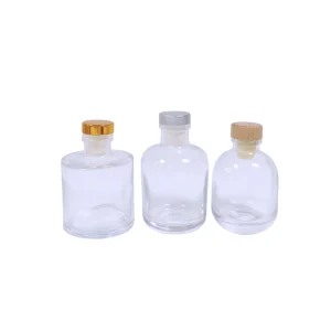 Custom Logo Luxury Glass Bottle Empty Clear Bottles Glass Essential Oil Aromatherapy Bottle