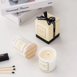 Custom Logo Luxury Home Decoration Soy Wax Glass Jar Scented Candles Private Label Souvenirs Gifts Aroma Candles With Gift Box