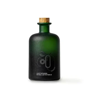 Custom Logo Matte Black Olive Oil Bottles 250ml 500ml 750ml Dark Green Amber Glass