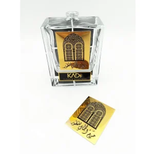 Custom Logo Metal Perfume Label, Cap Badge, Zamac Emblem Sticker for Glass Bottle