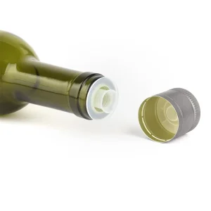 Custom Logo Printed Olive Oil Bottle Cap Metal Aluminum Closure for Gin Vodka and Wine Bottles