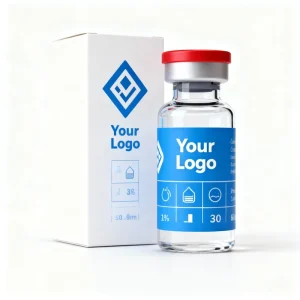 Custom Logo Printing Vial Label Holographic Effect Anti Ultraviolet Oil Proof Waterproof Vinyl 5ml 10ml Packaging Premium Glass