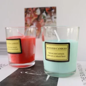 Custom Logo Private Label Handmade Soy Wax Candles in Glass Jars for Holidays Father’s Day and Bars