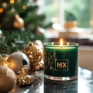 Custom Logo Soy Wax Scented Glass Candle Jars, 8 oz, 10 oz and 12 oz, Set