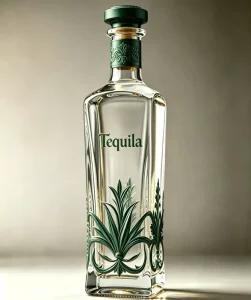Custom Logo Transparent Glass Liquor Bottles 375ml and 750ml with Cork Top for Vodka Gin Rum Tequila and Spirits