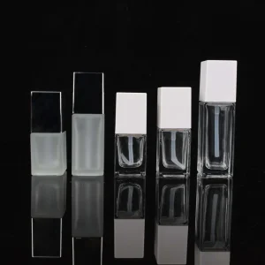 Custom Logo Unique Perfume Glass Bottle with Crown Cap and Box From Guangdong