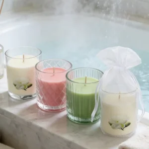 Custom Logo and Packaging Soy Wax Handmade Environment-Friendly Glass Jar Aromatherapy Scent Candle