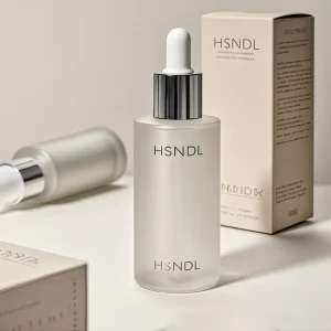 Custom Luxury Brown Flat Shoulder Glass Dropper Bottle 15ml 20ml 30ml 50ml Empty Serum Face Skincare Bottles For Essential Oil